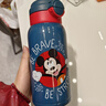 迪士尼（Disney）兒童保溫杯316不銹鋼吸管直飲水杯幼兒園小學(xué)生雙飲水壺650ml米奇 曬單實(shí)拍圖