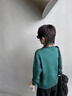 水孩兒（SOUHAIT）童裝男童女童衛衣秋季新款兒童套頭上衣 蒼翠綠SHTQND01CQ632G36 170 曬單實(shí)拍圖