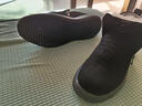 普步仕品牌雪地靴男冬季真皮羊毛男士加絨保暖磨砂皮男鞋高幫休閑鞋子男 黑色 /磨砂皮 43 曬單實(shí)拍圖