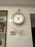 BYLURE品牌輕奢掛鐘客廳現代高級感大氣靜音掛墻時(shí)鐘高端家用帶日歷鐘表 單鹿款（萬(wàn)年歷） 曬單實(shí)拍圖