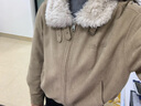 三彩2025冬季新款毛毛翻領(lǐng)棉衣棉服寬松保暖復古燈芯絨外套M 卡其色 M 160/84A 曬單實(shí)拍圖