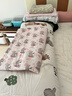 雅贊兒童薄被蓋毯午睡毯子24℃+柔軟親膚可機洗 小福象粉色 120*150CM 曬單實(shí)拍圖
