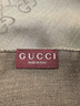 古馳（GUCCI）男女同款經(jīng)典雙G雙面印花流蘇爆款圍巾淺棕色 165904 3G646 9664 曬單實(shí)拍圖