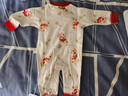 優(yōu)奇嬰兒衣服連體衣新生兒滿(mǎn)月白天哈衣寶寶周歲春秋純棉衣服外出 曬單實(shí)拍圖