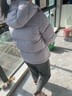 波司登（BOSIDENG）25新款羽絨服女短款90絨可脫卸帽小個(gè)子顯高顯瘦彈力收腰保暖外套 丁香草紫6435 S 160/84A 體重約100-110斤 曬單實(shí)拍圖