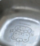 樂(lè )扣樂(lè )扣兒童不銹鋼碗家用吃飯碗寶寶輔食碗勺個(gè)人專(zhuān)用餐碗小湯碗餐具套裝 不銹鋼碗450ml*2（帶吸盤(pán)） 曬單實(shí)拍圖