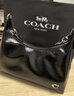 蔻馳（COACH）【禮物】【專(zhuān)享直降】新款女士JULIET單肩包斜挎包hobo冬季女包 LH/黑色 曬單實(shí)拍圖