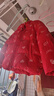 巴拉巴拉童裝兒童羽絨服女童2025新款春裝紅色拜年服甜美外套大童新年衣服 曬單實(shí)拍圖