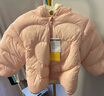 巴拉巴拉童裝兒童羽絨服寶寶2025新款冬季嬰兒輕薄外套男童女童上衣反季萌 粉色小貓 90 （充絨量37g） 曬單實(shí)拍圖