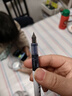 白雪（snowhite）直液式鋼筆小學(xué)生三年級免換墨囊兒童練字一次性鋼筆EF尖0.38mm 墨藍色6支/袋 FP10 曬單實(shí)拍圖