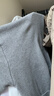優(yōu)衣庫女裝柔滑棉質(zhì)V領(lǐng)針織短開(kāi)衫482973 03 灰色 L 曬單實(shí)拍圖