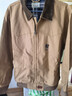 馬登工裝美式復古圣達菲夾克男燈芯絨拼接重磅帆布上衣男士休閑外套秋 卡其色 L 曬單實(shí)拍圖