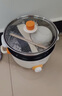 榮事達（Royalstar）電煮鍋多功能蒸煮煎炒一體電熱鍋宿舍學(xué)生煮面鍋家用電火鍋一鍋多用途電炒鍋炒菜不粘鍋插電小電鍋 多功能電煮鍋【帶蒸籠】送8禮 特厚款22cm（適合1-2人） 曬單實(shí)拍圖