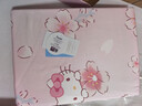 水星家紡床上三/四件套 母嬰A類(lèi)100%純棉 卡通聯(lián)名款全棉學(xué)生兒童宿舍套件 新款【母嬰A類(lèi)|100%棉】櫻紛KT 1.5m床， 床單款 (被套200*230cm) 四件套 曬單實(shí)拍圖