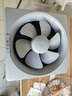 華生換氣扇窗式排風(fēng)扇家用油煙抽風(fēng)機廚房衛生間排氣8/10寸單向 10寸百葉灰色帶插頭(APB25-X1灰色) 曬單實(shí)拍圖