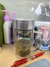 富光雙層玻璃杯商務(wù)泡茶杯子大容量耐熱辦公水杯過(guò)濾帶把銀色320ml 曬單實(shí)拍圖