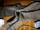 南極人（Nanjiren）94%羊毛襪男士襪子男秋冬季加厚加絨保暖地板襪毛圈羊絨中筒襪 曬單實(shí)拍圖
