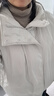 優(yōu)衣庫合作款/女裝男裝PUFFTECH空氣棉服連帽外套480064 02 淺灰色 2XL 曬單實(shí)拍圖