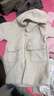 MUJI大童可水洗抓絨牛角扣外套兒童男女童搖粒絨大衣25年冬季童裝 象牙白色 140 /68A 曬單實(shí)拍圖