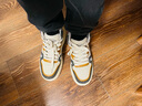 海瀾之家（HLA）男鞋時(shí)尚復古厚底增高高幫休閑板鞋子男款HAABXM4EAF694 米灰40 曬單實(shí)拍圖