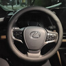 雷克薩斯方向盤(pán)套ES/LX/GX/LM/LS/NX/RX/UX/IS/CT/GS真皮把套超薄 圓形超薄款【黑色線(xiàn)】不帶標 曬單實(shí)拍圖