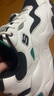 斯凱奇（Skechers）男鞋春秋2026新款厚底增高熊貓鞋復古百搭老爹鞋輕便減震運動(dòng)鞋男 WGRN-白色/黑色/綠色 42.5 曬單實(shí)拍圖