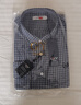 金利來(lái)襯衫男長(cháng)袖全棉透氣舒適基礎款格子襯衣SLT0060-LH152 寶藍 1XL  曬單實(shí)拍圖