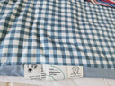 雅鹿新疆棉花床墊褥子90x190宿舍單人棉絮墊被1.5家用榻榻米床墊被褥 藍小格【可拆洗棉花床褥】 0.9x1.9m【棉花芯+外套】約4.8斤 曬單實(shí)拍圖