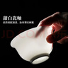 景德鎮（jdz）陶瓷茶具白瓷三才蓋碗家用辦公泡茶杯中式簡(jiǎn)約純色茶碗禮物初見(jiàn) 曬單實(shí)拍圖