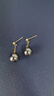 KRISTEN JUDI黑色珍珠耳環(huán)女925銀耳釘氣質(zhì)長(cháng)款流蘇耳飾媽媽耳墜圣誕生日禮物 生日情人節送女友老婆母親節禮物 曬單實(shí)拍圖