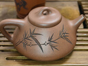 藏壺天下紫砂壺宜興國工朱倩冰全手工刻繪小容量茶壺底槽青修竹子冶石瓢 修竹子冶石瓢 170ml 曬單實(shí)拍圖
