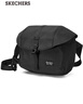 斯凱奇（Skechers）男女同款時(shí)尚運動(dòng)潮流復古學(xué)院休閑風(fēng)日常單肩斜挎包通勤 碳黑/0018 曬單實(shí)拍圖