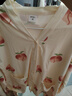 都市麗人V領(lǐng)開(kāi)襟牛奶絲甜美卡通印花外穿四季長(cháng)袖睡衣家居服套裝女2H41Z5 曬單實(shí)拍圖