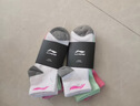 李寧（LI-NING）羽毛球襪運動(dòng)襪中筒女款 AWSM244-1000 三雙裝（女款） 曬單實(shí)拍圖