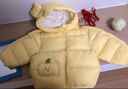 巴拉巴拉童裝兒童羽絨服寶寶男女童2025冬裝新款嬰兒外套保暖上衣泡芙羽絨 黃色小南瓜31004-白鴨絨 110 （充絨量93g 適合3-5歲） 曬單實(shí)拍圖