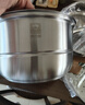 康巴赫蒸真香蒸鍋不銹鋼家用加厚多層蒸屜蒸籠包子饅頭燃氣灶電磁爐通用 高蓋可視 3層 30cm 曬單實(shí)拍圖