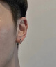 黛若999足銀耳釘氣質(zhì)純銀耳圈時(shí)尚耳扣痞酷帥中性潮流耳環(huán)禮物送男友 曬單實(shí)拍圖