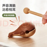 初心木魚(yú)解壓神器實(shí)木小木魚(yú)辦公室桌面擺件兒童生日禮物女孩男孩朋友 木魚(yú)-烏檀木+楓木 曬單實(shí)拍圖