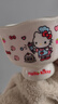helloKitty凱蒂貓馬克杯陶瓷高顏值家用喝水杯子情人節送女友禮物 紅色高腳杯-蛋糕凱蒂【杯+珠勺】 曬單實(shí)拍圖