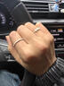 BJYLS999足銀繁花戒指女小眾輕奢高級感2026新款食指環(huán)純銀疊戴手飾品 999足銀戒指【細款單只】 曬單實(shí)拍圖