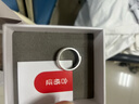 羅泰老銀匠999足銀福字戒指男女士款時(shí)尚情侶一對素圈指環(huán)可調節 大款（調節范圍16-26#）單個(gè) 曬單實(shí)拍圖
