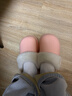 樸西冬季防水可拆卸棉拖鞋女士保暖室內厚底防滑可外穿 淺粉 38-39 曬單實(shí)拍圖