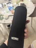 膳魔師（THERMOS）膳魔師保溫杯套350500750毫升專(zhuān)用手提加厚壓紋純色水杯保護套 黑色SYZ750ML 曬單實(shí)拍圖