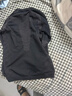 悠途（UTO）美利諾羊毛速干衣滑雪服保暖內衣 時(shí)尚運動(dòng)（黑灰色上衣）男 L 曬單實(shí)拍圖
