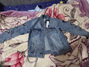 謙集（QIANJI）潮男牛仔外套2024春秋美式復古個(gè)性刺繡外穿寬松長(cháng)袖牛仔衣夾克男 藍色 【LFS2039】 M 110-125斤 曬單實(shí)拍圖