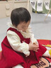 優(yōu)奇女童連衣裙套裝秋冬款加絨兩件套兒童公主拜年服周歲女寶寶禮服裙 曬單實(shí)拍圖