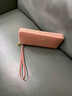 袋鼠2025新款長(cháng)款女士手拿包真皮錢(qián)包大容量多功能卡位錢(qián)包禮盒送女友 粉色【頭層牛皮】 曬單實(shí)拍圖