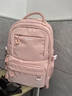 史努比（SNOOPY）初中生書(shū)包女生六年級新款大容量男孩減負護脊中學(xué)生雙肩背包男 粉色 曬單實(shí)拍圖