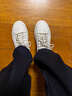 意爾康男鞋秋季新款潮流厚底板鞋工裝運動(dòng)休閑皮鞋 57668W 米白色    41 曬單實(shí)拍圖