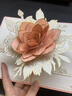 泓述新款情人節3d立體玫瑰花表白賀卡愛(ài)情生日禮物高顏值新款紀念精致折疊祝福生日卡片結婚可放戒指 玫瑰與愛(ài)情 曬單實(shí)拍圖